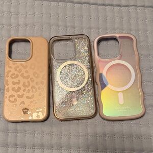 Kate Spade and Velvet Caviar Leopard, Glitter, and Iridescent Phone Cases